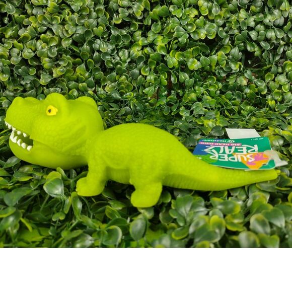 Tyrannosaurus Rex Dinosaur Squishy Toy Figure Squeezable T-Rex Dino Sand Green - Picture 9 of 15